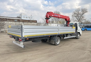 JAC N90-L (9т) КМУ SKYWAY SK508 (3,2т) БОРТ СТАЛЬ 6,2×2,55×0,6 м